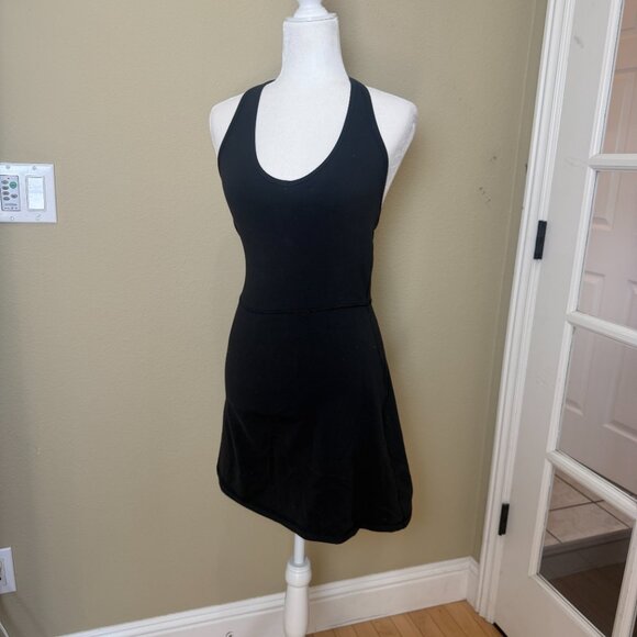 ARITZIA Wilfred Free Black Knit Halter Mini Dress Size Small - Picture 2 of 8